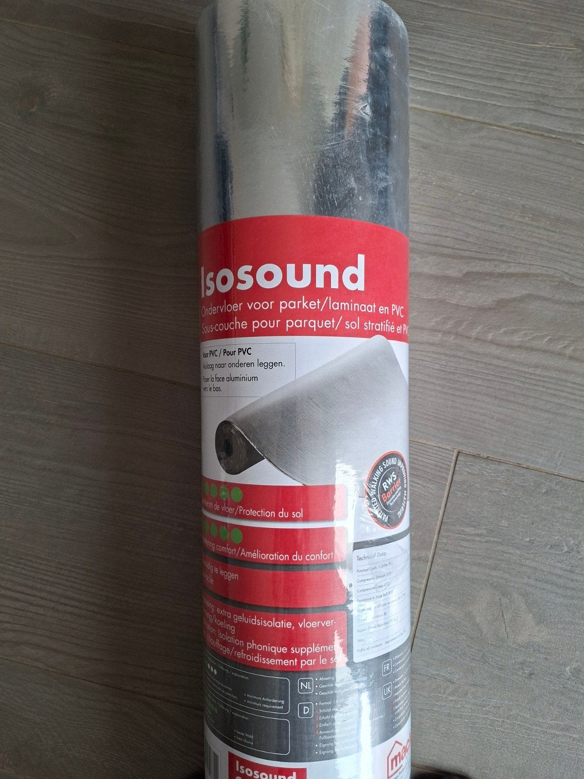 Hornbach ondervloer vl.verwarming, parket/laminaat en PVC, Doe-het-zelf en Verbouw, Ophalen, Kunststof, Overige typen, Nieuw