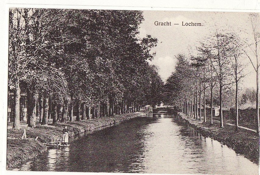 Lochem (Gld) Gracht ca. 1940., Ophalen, 1920 tot 1940, Ongelopen, Gelderland