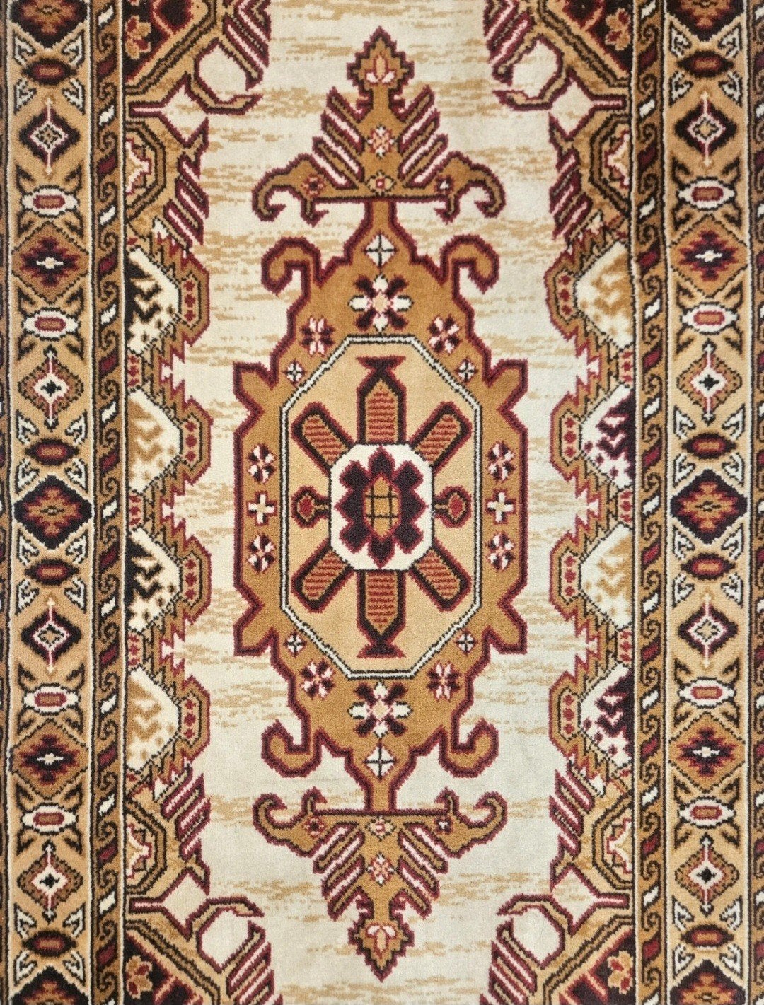 Vintage oosters wol vloerkleed loper runner crème 83x244cm, Minder dan 50 cm, 200 cm of meer, Www.hypepopup.nl, Ophalen of Verzenden