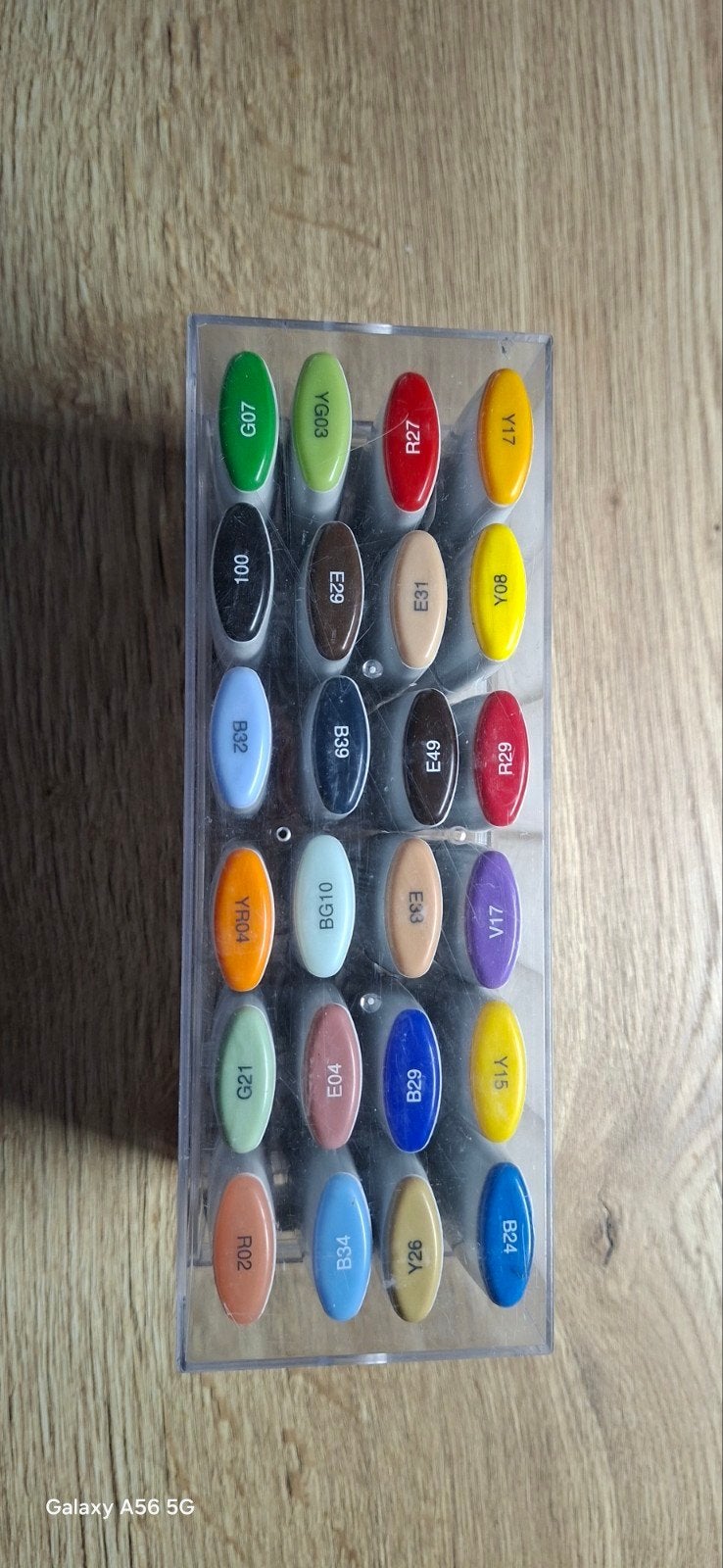 Copic Wide Markers - 24 kleuren set, Hobby en Vrije tijd, Ophalen of Verzenden, Gebruikt, Overige typen