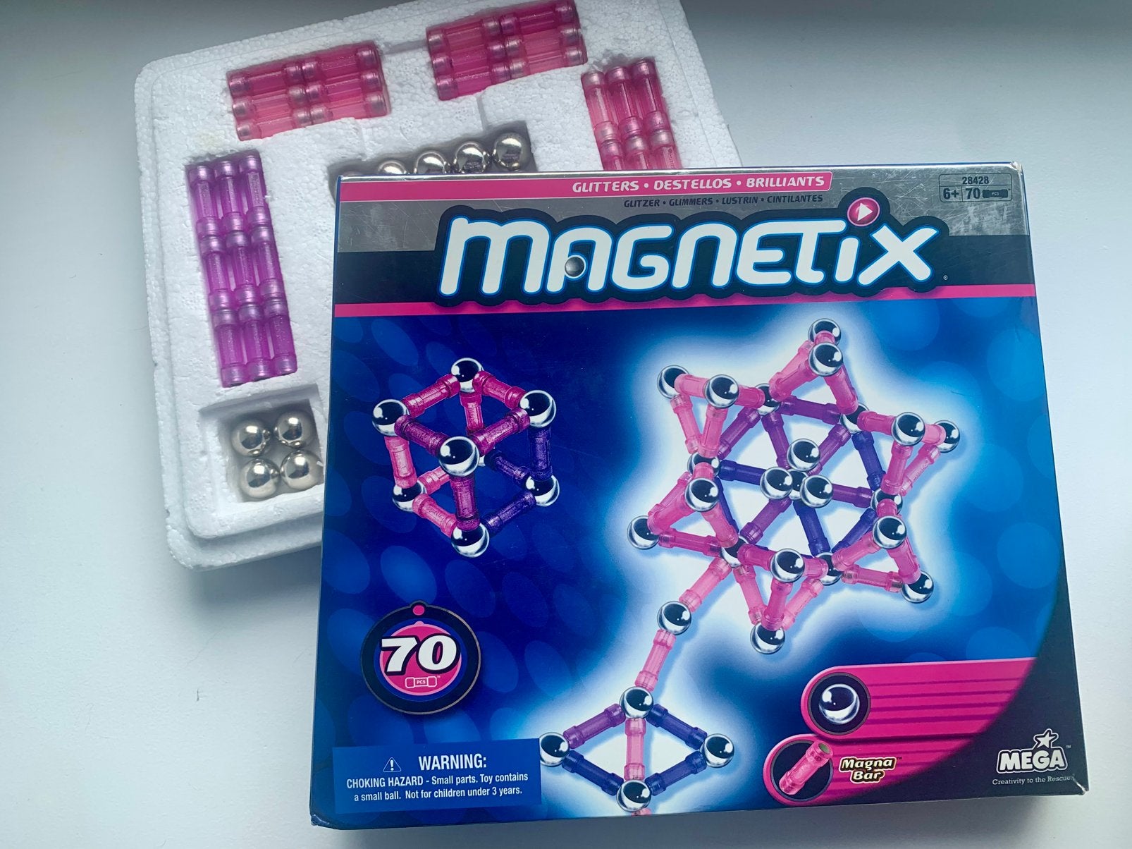 Magnetix glitter rose, Ophalen of Verzenden, Gebruikt, Jongen of Meisje