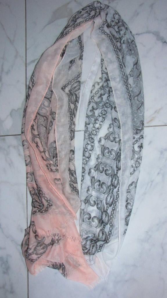 CODELLO sjaal roze wit, Ophalen of Verzenden, Zo goed als nieuw, Maat 46/48 (XL) of groter, Sjaal
