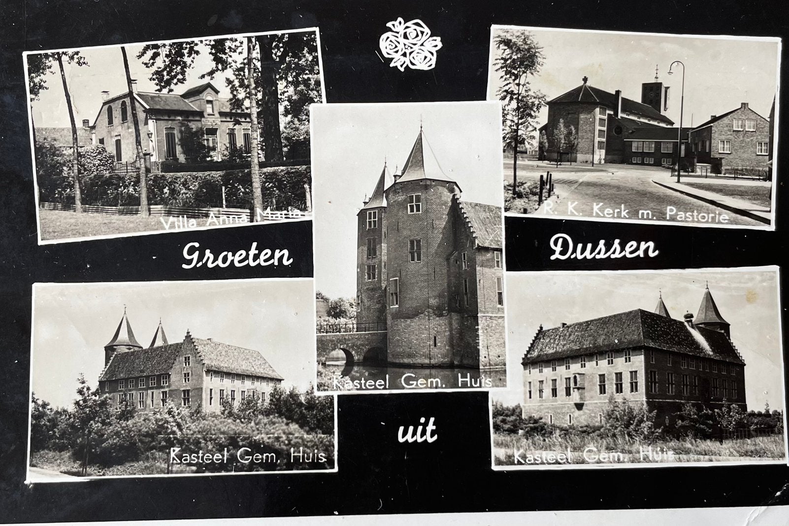 Groeten uit Dussen 1959 Verstuurd., Ophalen of Verzenden, 1940 tot 1960, Zo goed als nieuw
