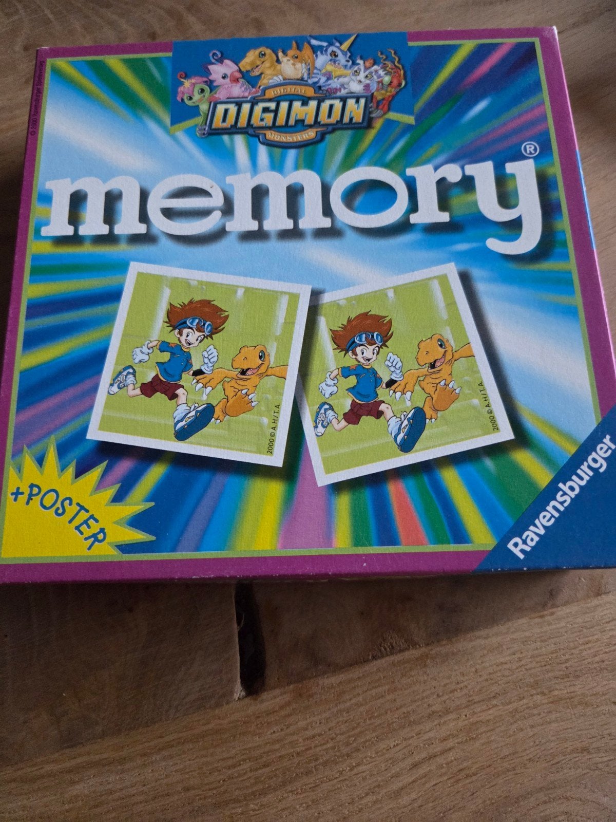 Vintage Digimon Memory Spel – Ravensburger (Compleet met pos, Ophalen of Verzenden, Zo goed als nieuw, Meerdere kaarten
