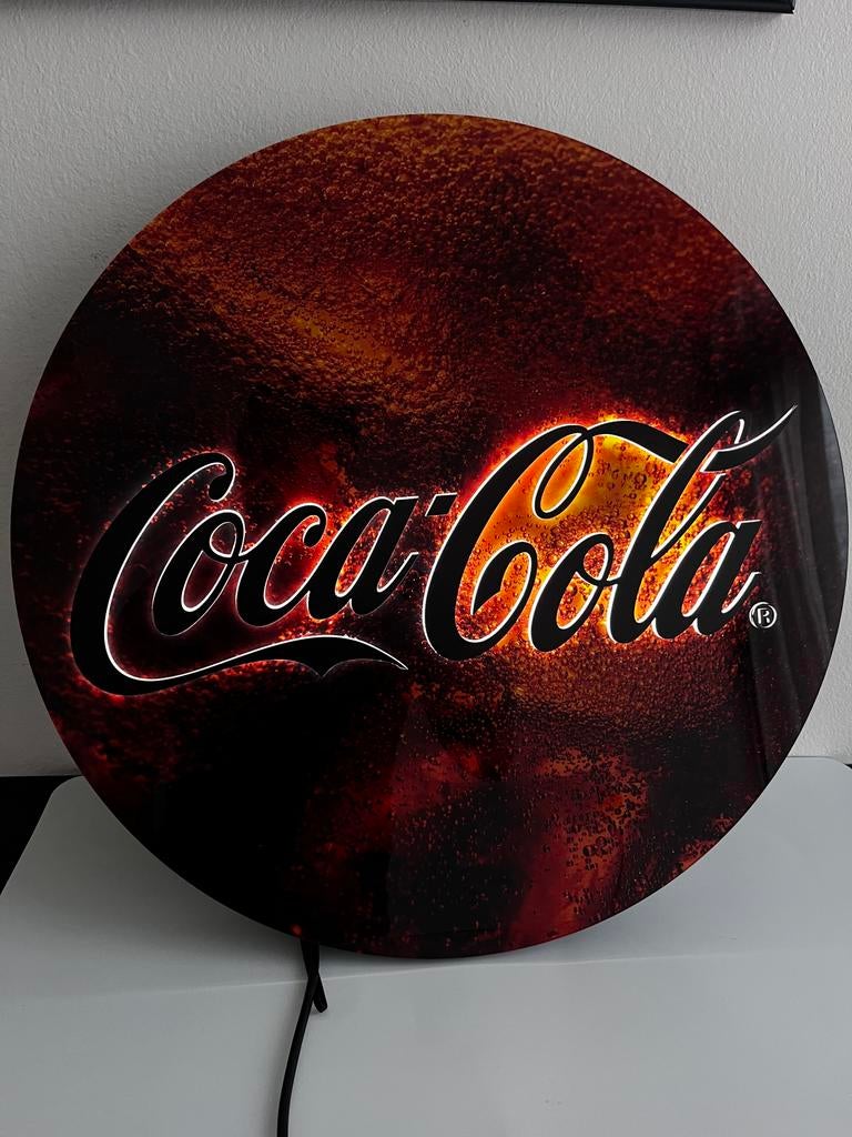 Coca-Cola Lichtbak lichtreclame  - Uniek en Decoratief, Verzamelen, Ophalen of Verzenden, Nieuw, Reclamebord, Plaat of Schild