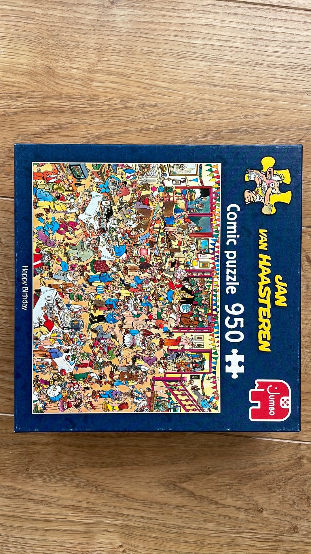 Puzzel Jan van Haasteren Happy Birthday 950 stukjes, Hobby en Vrije tijd, Denksport en Puzzels, Ophalen, 500 t/m 1500 stukjes