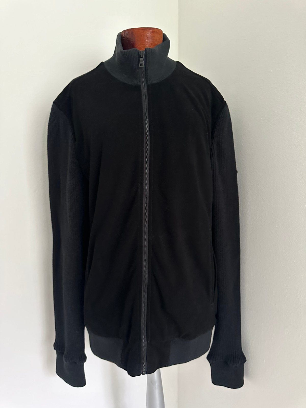 Nieuw! Zwart half suède Superdry vest jas in maat M, Ophalen of Verzenden, Nieuw, Maat 48/50 (M), Zwart