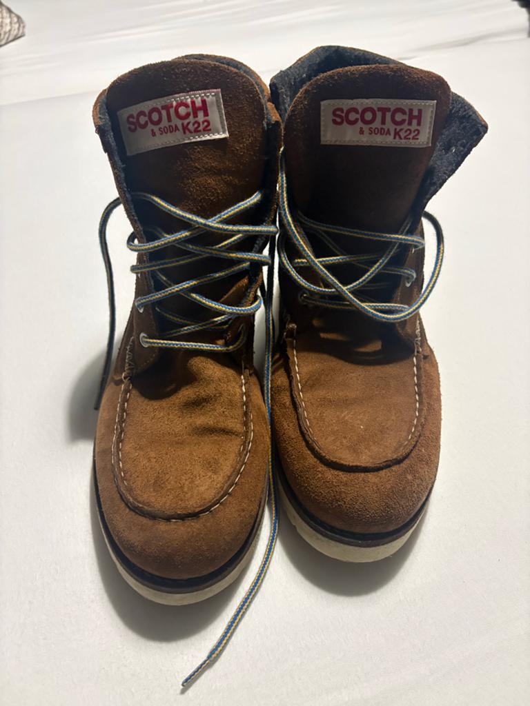 Scotch & Soda Heren Schoenen - Amper Gedragen, Ophalen of Verzenden, Zo goed als nieuw, Bruin, Veterschoenen