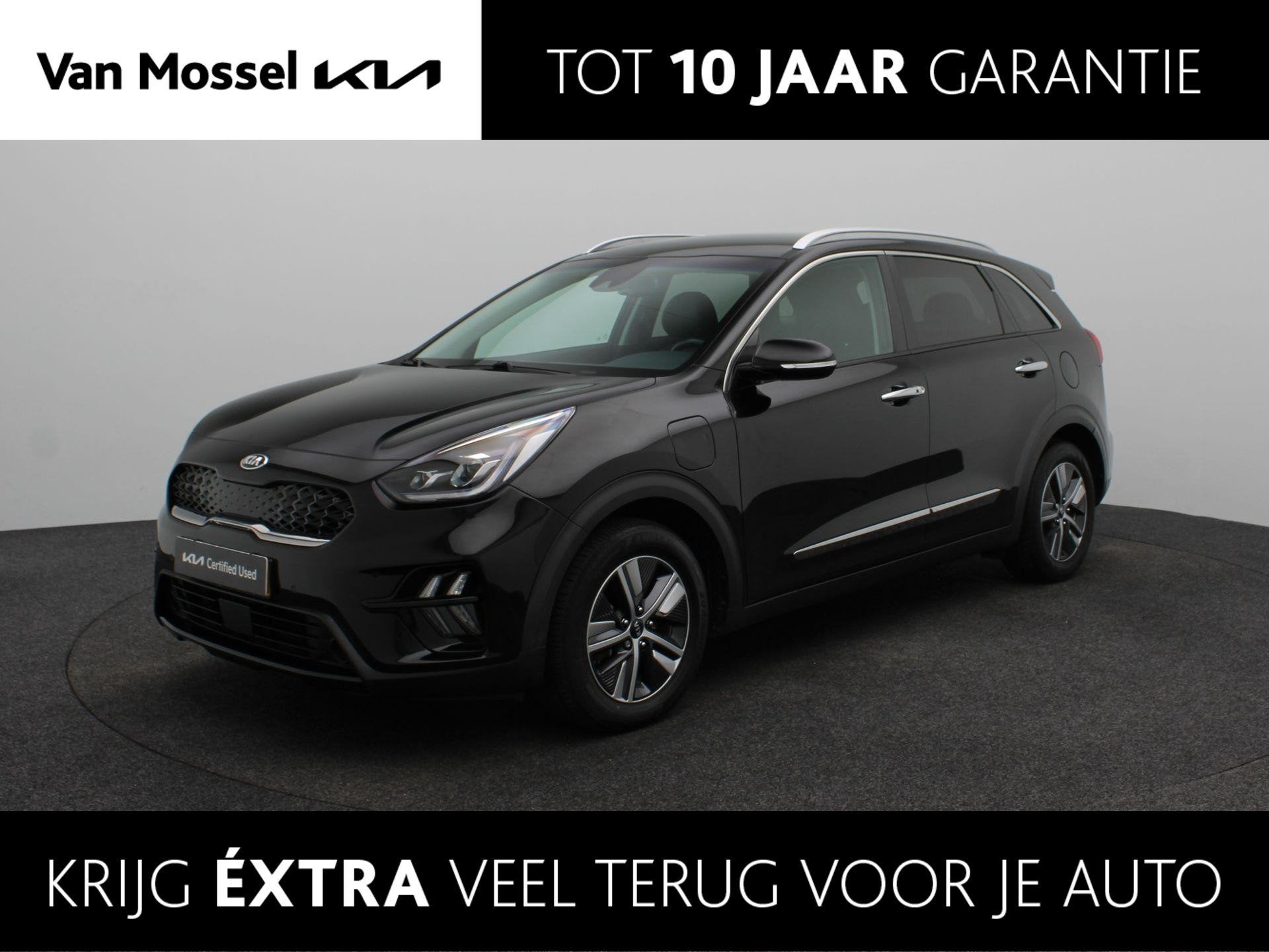 Kia Niro 1.6 GDi PHEV DynamicPlusLine | Stoel en Stuur Verwa, Auto's, 12 maanden, Gebruikt, Leder en Stof, Zwart