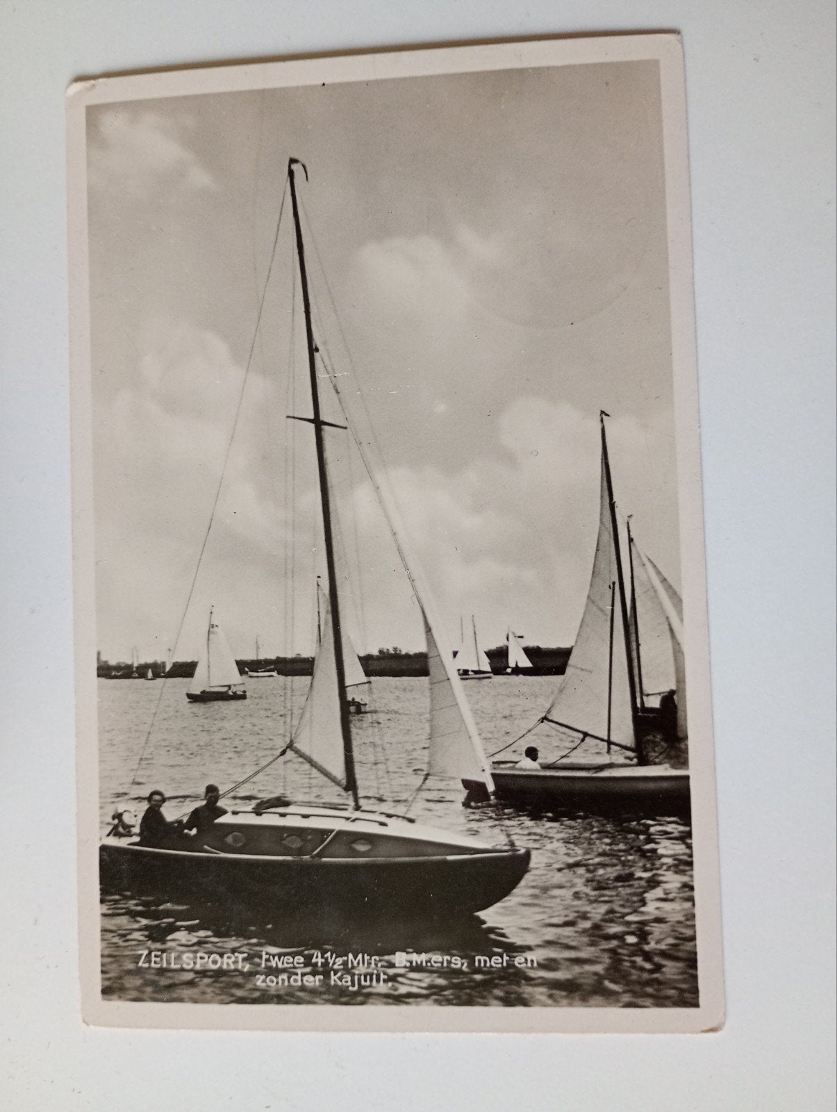 Harderwijk Zeilschip Zeilsport 1942, Ophalen of Verzenden, 1940 tot 1960, Gelopen, Gelderland