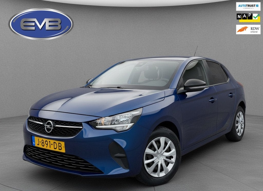 Opel Corsa 1.2 Edition, 5 deurs, airco, parkeersensoren NL a, Euro 6, 1199 cc, Blauw, Origineel Nederlands