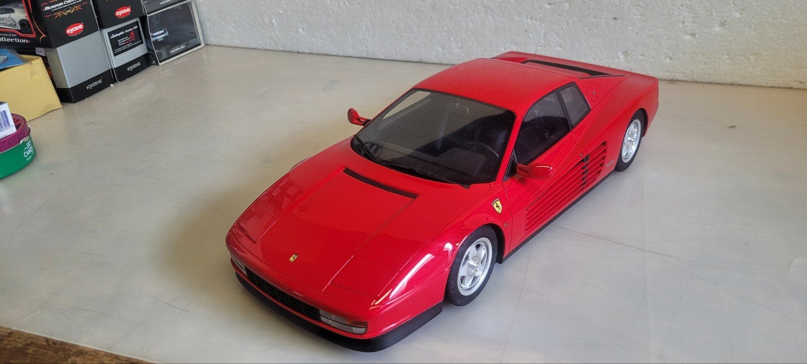 1/12 Kyosho Ferrari Testarossa, Ophalen of Verzenden, Zo goed als nieuw, 1:9 t/m 1:12, Auto