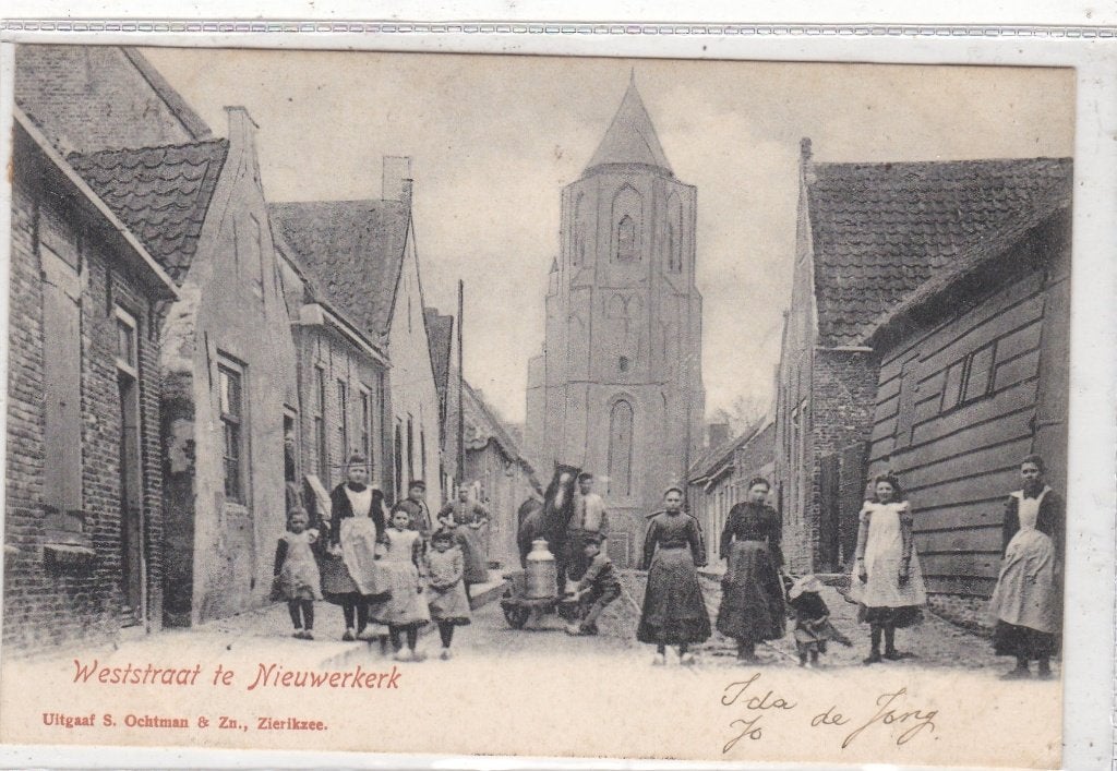 Nieuwkerk-Weststraat 1902, Ophalen of Verzenden, Voor 1920, Gelopen, Zeeland