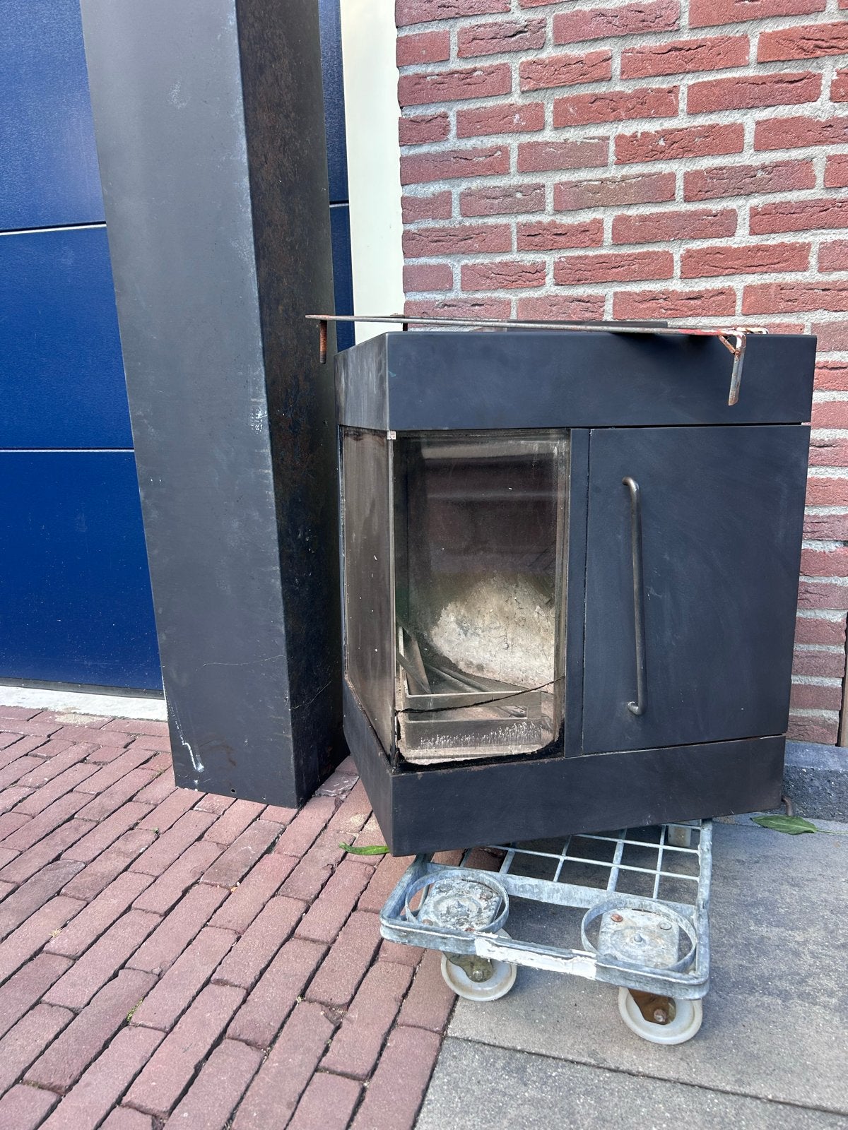 Houtkachel Dovre inzethaard, Ophalen, Gebruikt, Vrijstaande haard, Houthaard