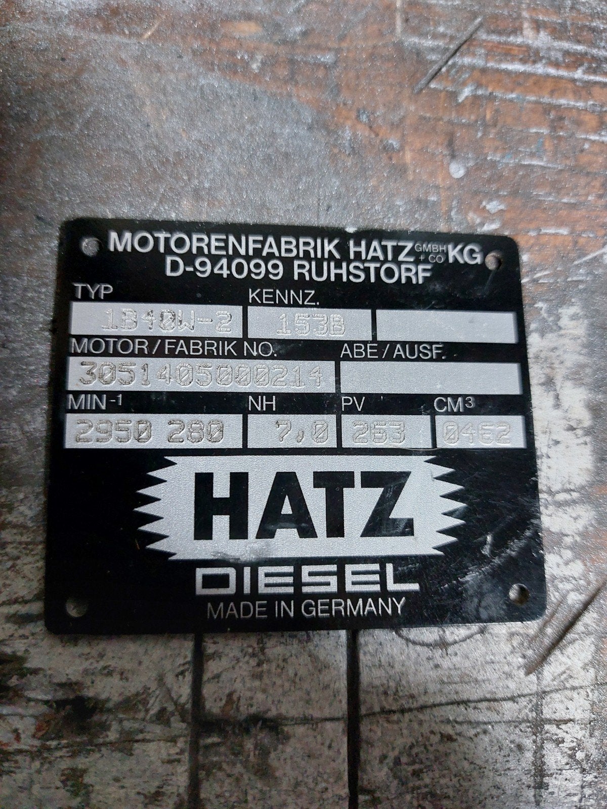 Gezocht Hatz 1B40/1B50, Ophalen