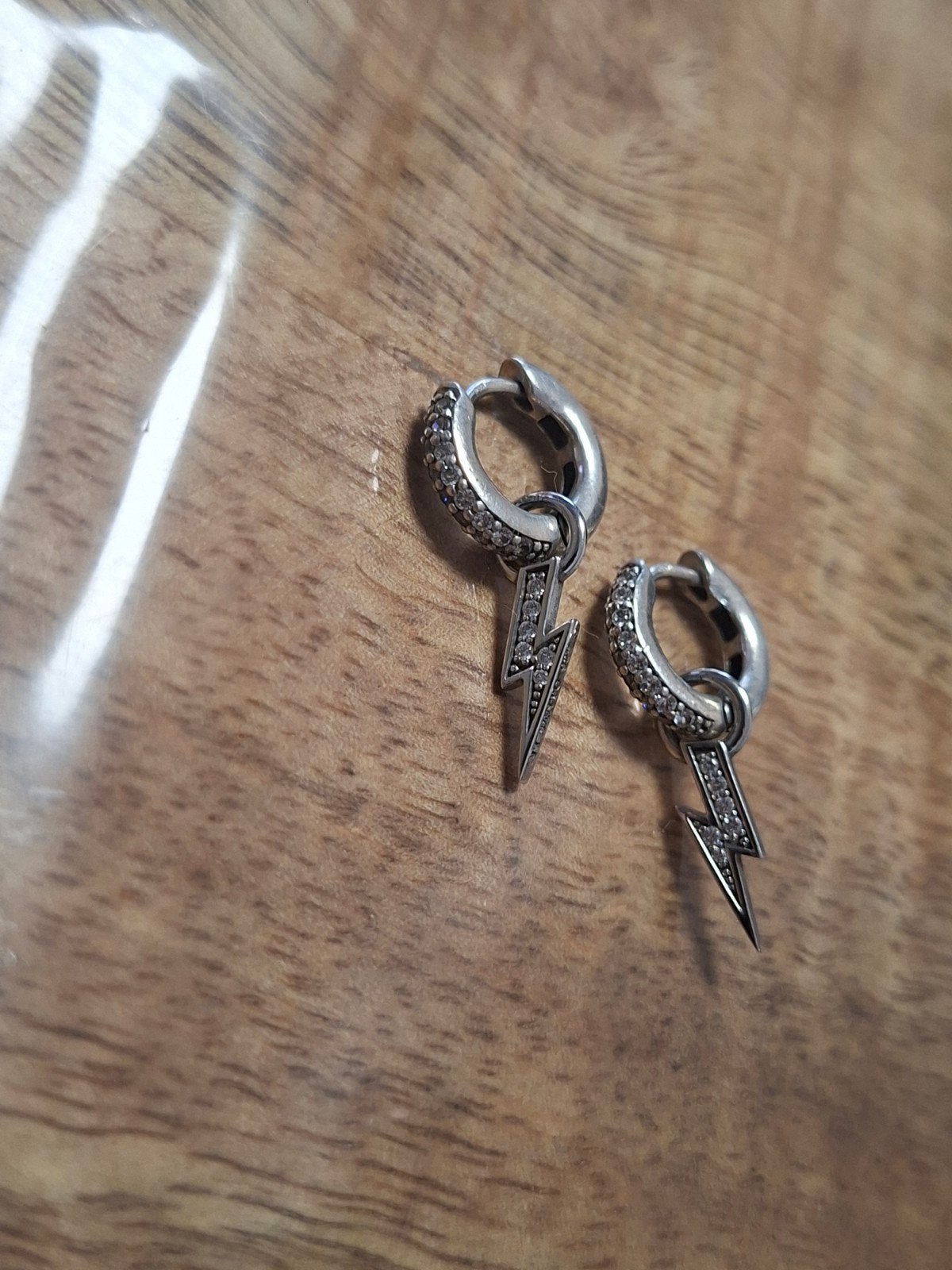 ti sento creolen met hangers, Ophalen, Zo goed als nieuw, Zilver, Overige merken