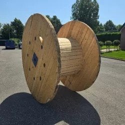 Gezocht: houten kabel haspels van 100cm en 180cm, Doe-het-zelf en Verbouw, Ophalen, ., ., .
