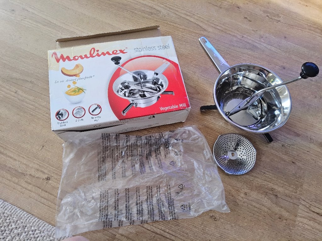 Moulinex- Groentemolen RVS, Ophalen, Zo goed als nieuw