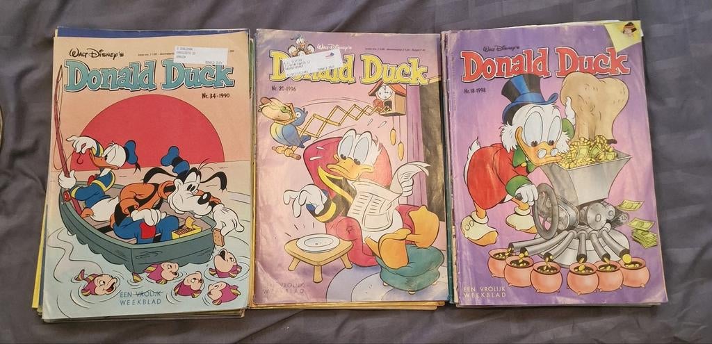 30x Donald Duck weekbladen 1990 tot 1999 te koop!, Meerdere comics, Ophalen of Verzenden, Gelezen, Europa