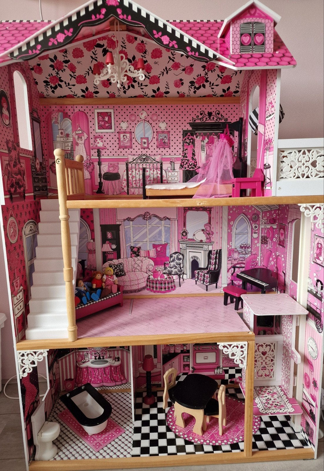 Kidkraft poppenhuis Amelia (pop, barbiepoppen), Ophalen, Zo goed als nieuw, Poppenhuis