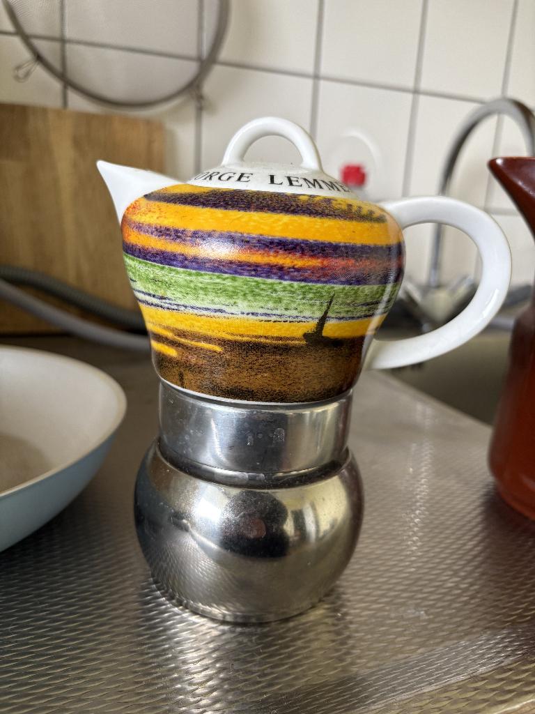 Coffee moka x2 + thee pot, Ophalen of Verzenden, Gebruikt, Espresso apparaat