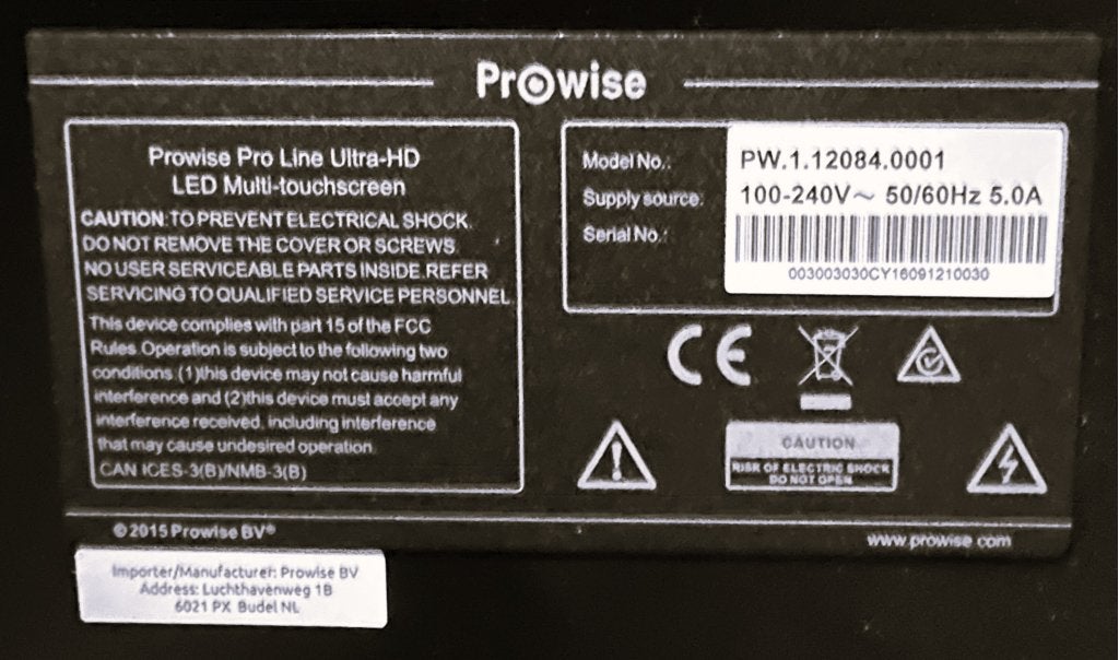 Foto 6 van Prowise Pro 4K Ultra HD 84 inch TV - Monitor !!