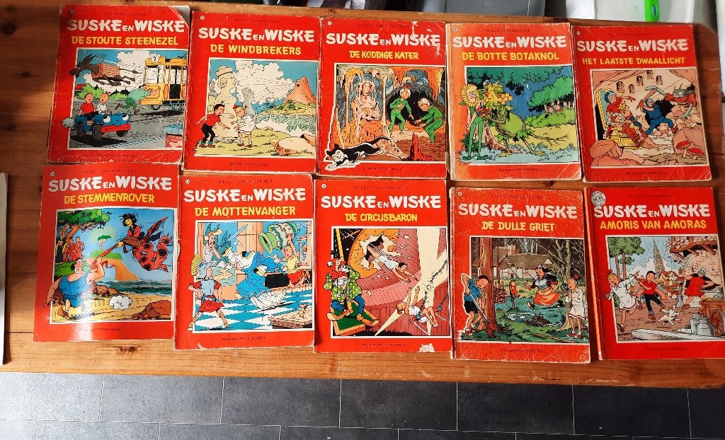 Suske en Wiske‐stripboeken – 10 klassieke albums, Meerdere stripboeken, Ophalen of Verzenden, Gelezen