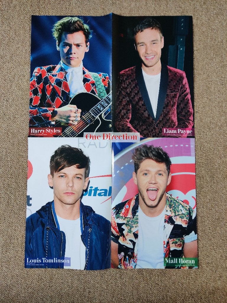 one direction / ed sheeran japanse magazine poster 38x 58, Verzenden, Rechthoekig Liggend, Nieuw, A1 t/m A3