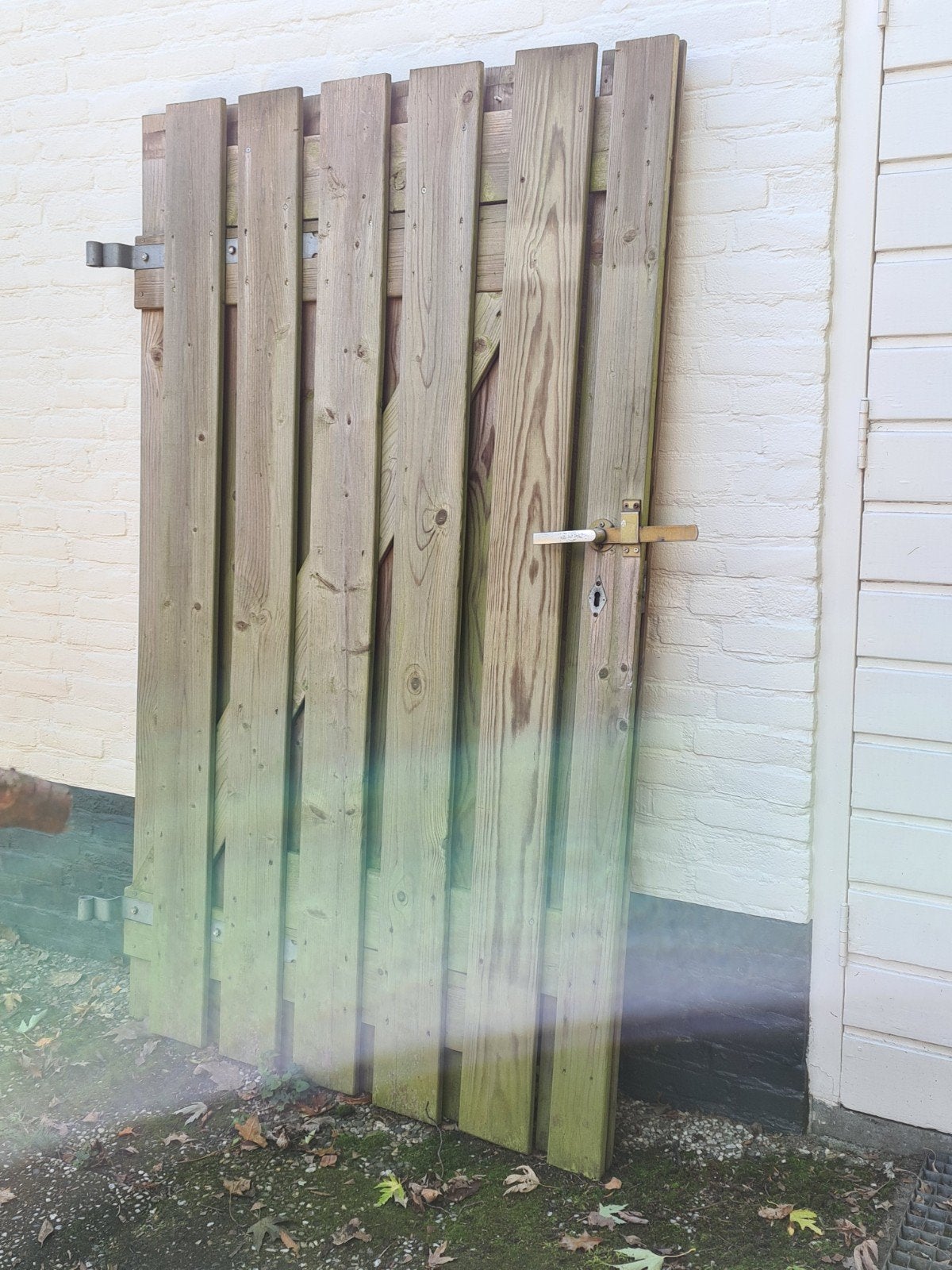 Houten Tuinpoort - Gebruikt, Ophalen, Gebruikt, Hout