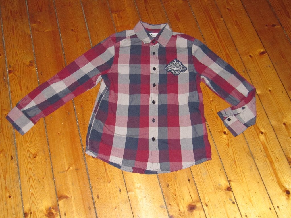 mooi Tom Tailor overhemd maat 128 -134, Tom Tailor, Overhemd of Blouse, Ophalen of Verzenden, Zo goed als nieuw