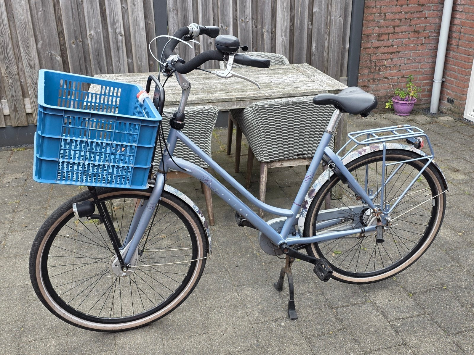 Cortina Roots 28 inch transportfiets - Lichtblauw, Overige merken, Terugtraprem, Versnellingen, Ophalen of Verzenden
