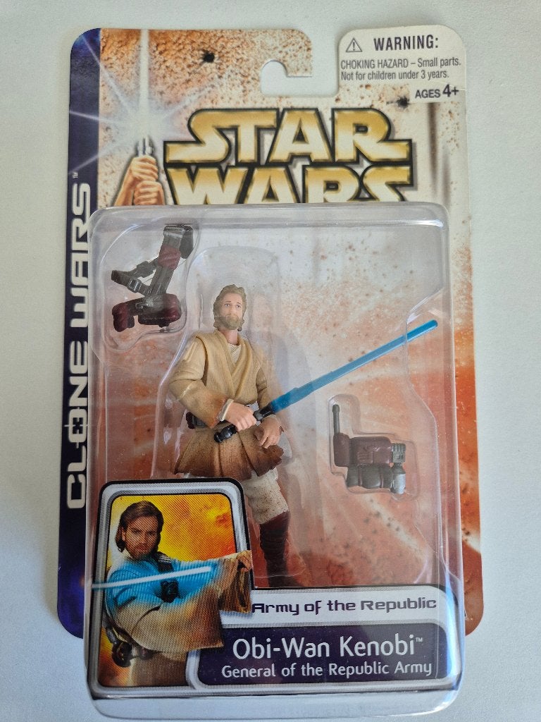 Star Wars CW 2003 Obi-Wan Kenobi Republic General, Ophalen of Verzenden, Nieuw, Actiefiguurtje
