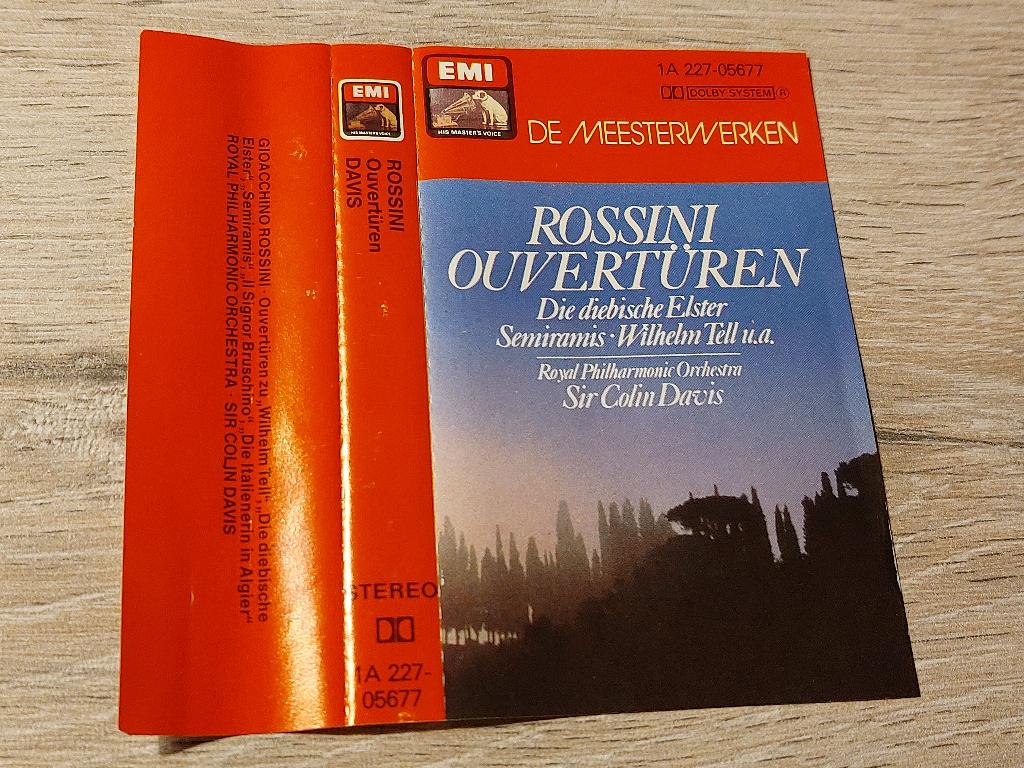 ROSSINI - OUVERTÜREN (MC), Klassiek, 1 bandje, Ophalen of Verzenden, Zo goed als nieuw