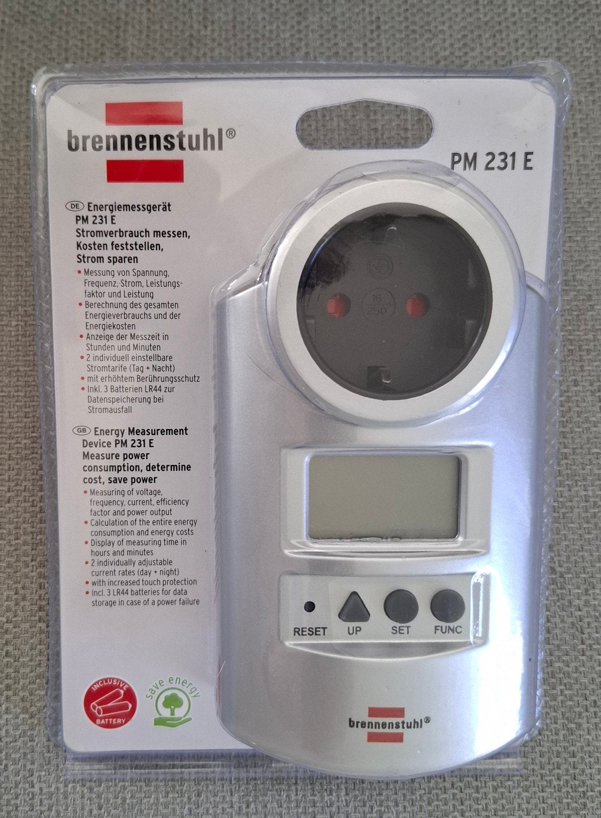Brennenstuhl energiemeettoestel, Ophalen of Verzenden, Nieuw