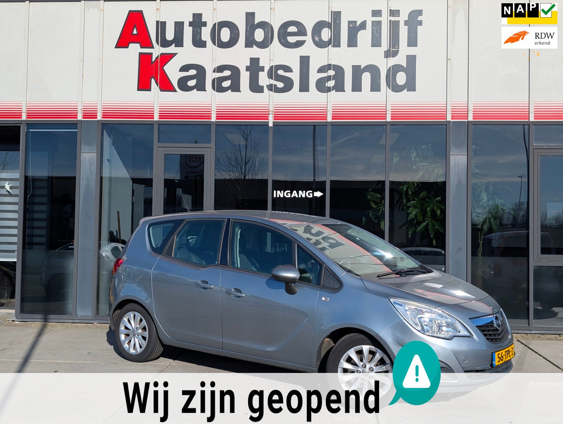 Opel Meriva 1.4 Turbo Anniversary Edition - Airco - Trekhaak, Auto's, Voorwielaandrijving, Euro 5, Stof, Gebruikt