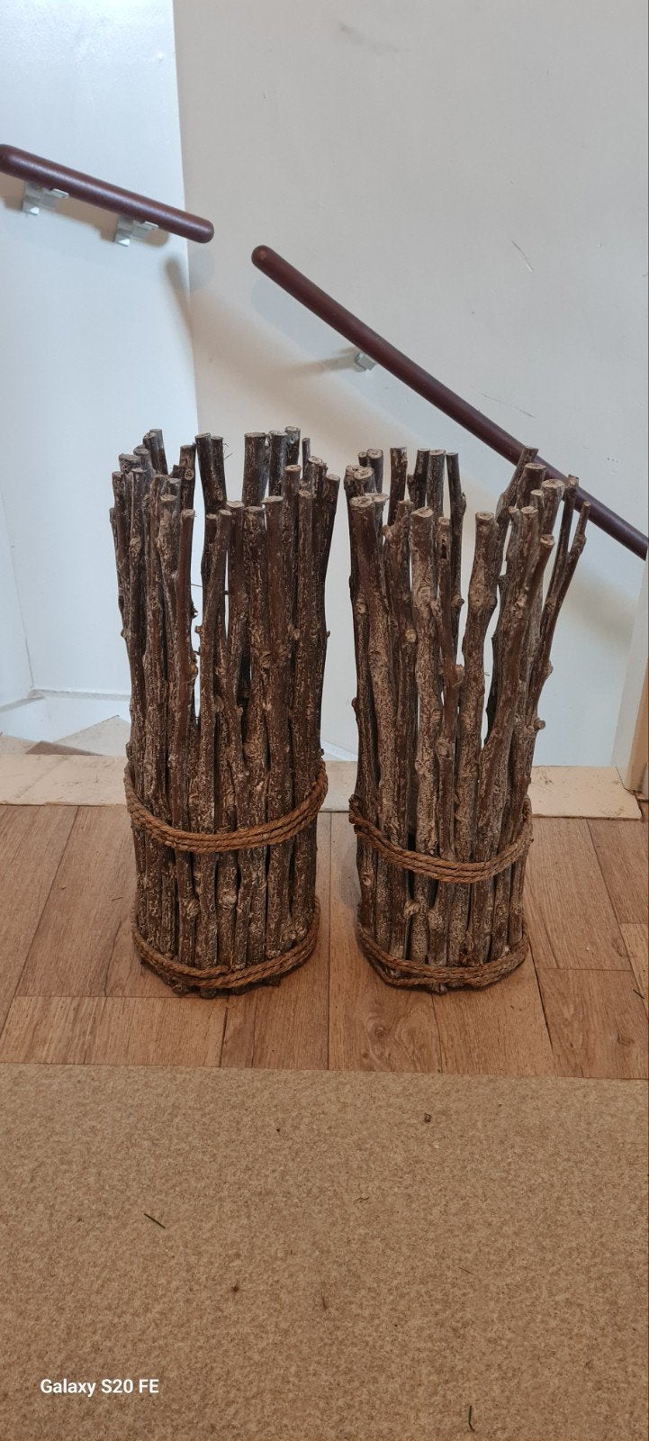 2 decoratie takken, Huis en Inrichting, Woonaccessoires | Overige, Ophalen of Verzenden, Gebruikt, Grijs, Overige materialen