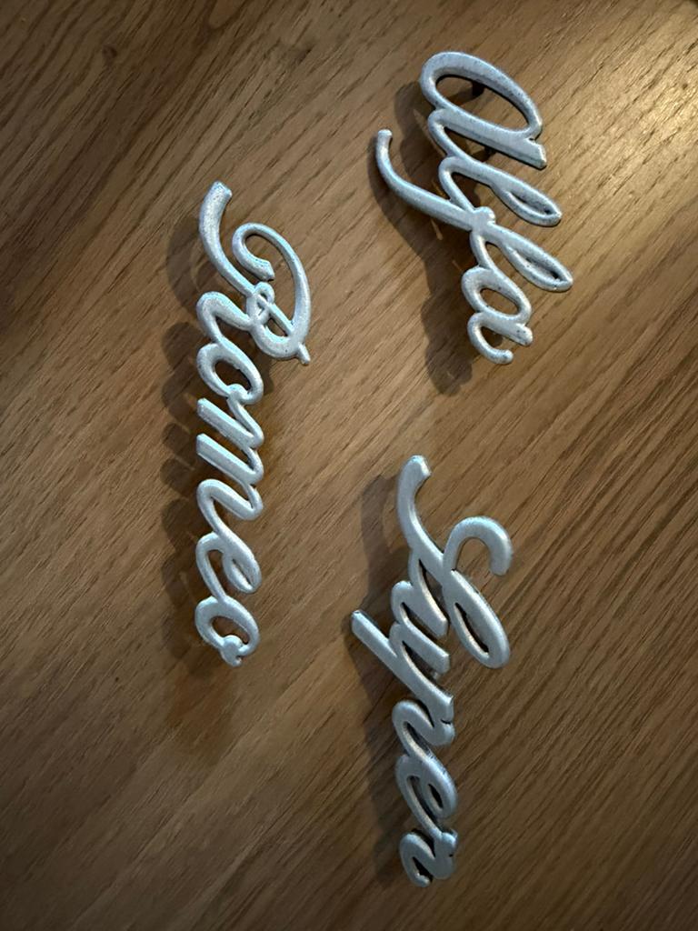 Originele Alfa Romeo Super typeplaatjes., Auto-onderdelen, Ophalen of Verzenden, Alfa Romeo, Bumper