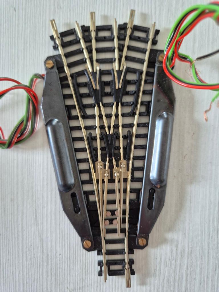 Roco N-spoor elektrische driewegwissel, Gebruikt, Gelijkstroom, Rails, Ophalen of Verzenden