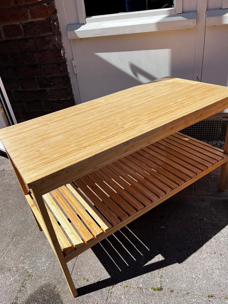 IKEA RÅGRUND bamboe bankje - Goede staat, Huis en Inrichting, Ophalen, Overige typen, 50 tot 100 cm, Zo goed als nieuw
