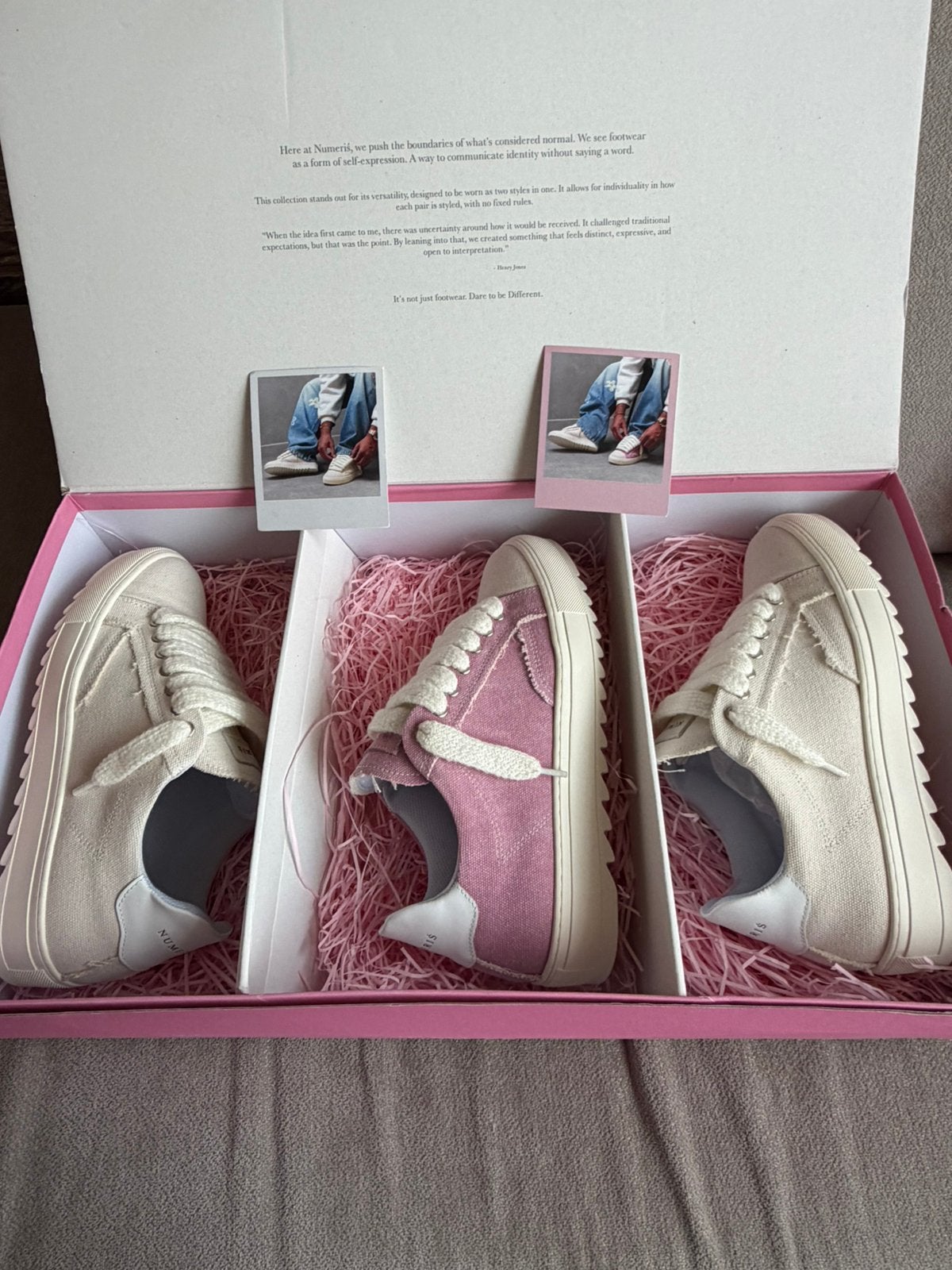 Numerïs Atelier– Frayed Canvas TRIO., Overige kleuren, Nieuw, Ophalen of Verzenden, Sneakers of Gympen