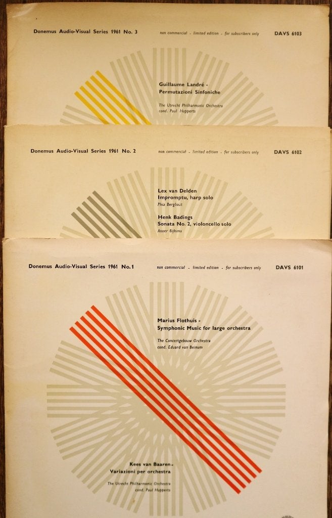 Donemus nederlandse moderne componisten lp's, 10 inch, Overige componisten, Modernisme tot heden, Ophalen of Verzenden