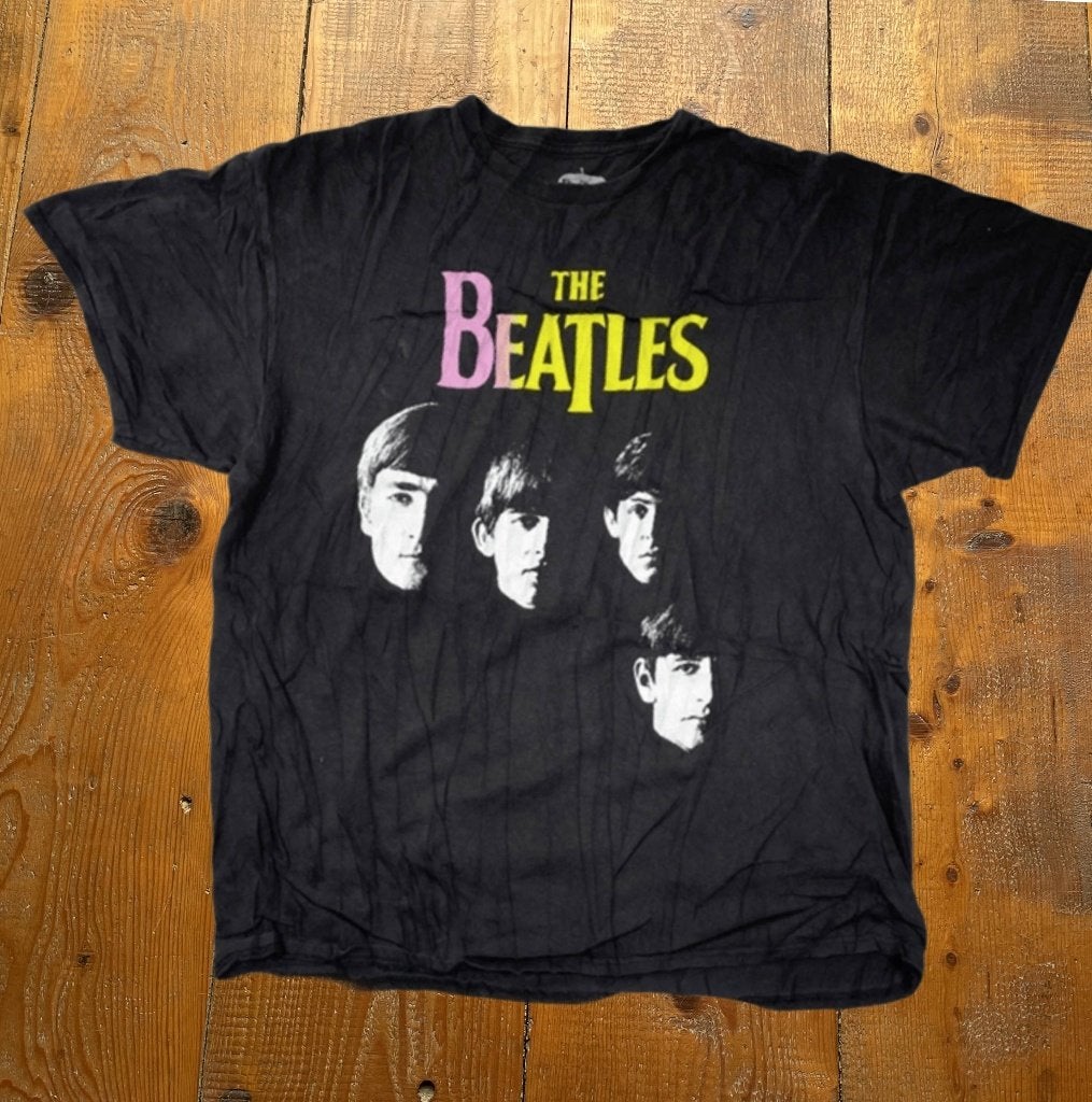 The Beatles Classic Band T-Shirt Zwart Maat XL, The Beatles, Verzenden, Zwart, Onbekend