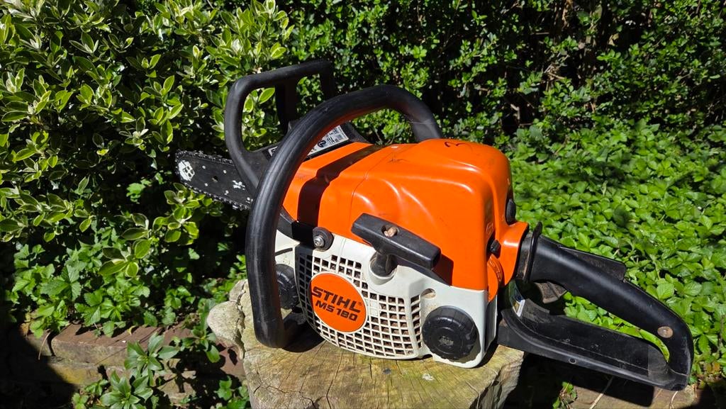 Stihl MS180 kettingzaag, Ophalen, Gebruikt, Boomzaag