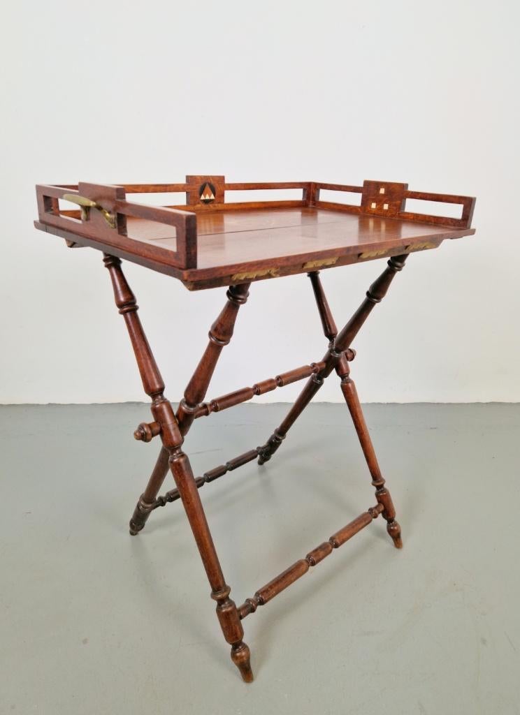 tray Georgian militaire campaign butlerstray side table 19e, N, Ophalen of Verzenden, N, Rechthoekig