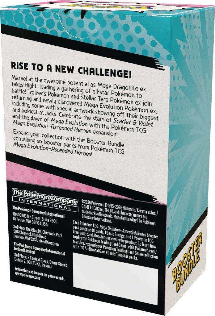 Pokémon Ascended Heroes Booster Bundle, Ophalen of Verzenden, Nieuw, Booster