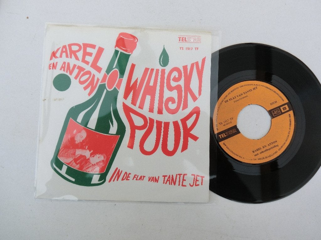 Karel en Anton Whiskey Puur, Cd's en Dvd's, Vinyl Singles, Ophalen of Verzenden, Zo goed als nieuw, 7 inch, Nederlandstalig