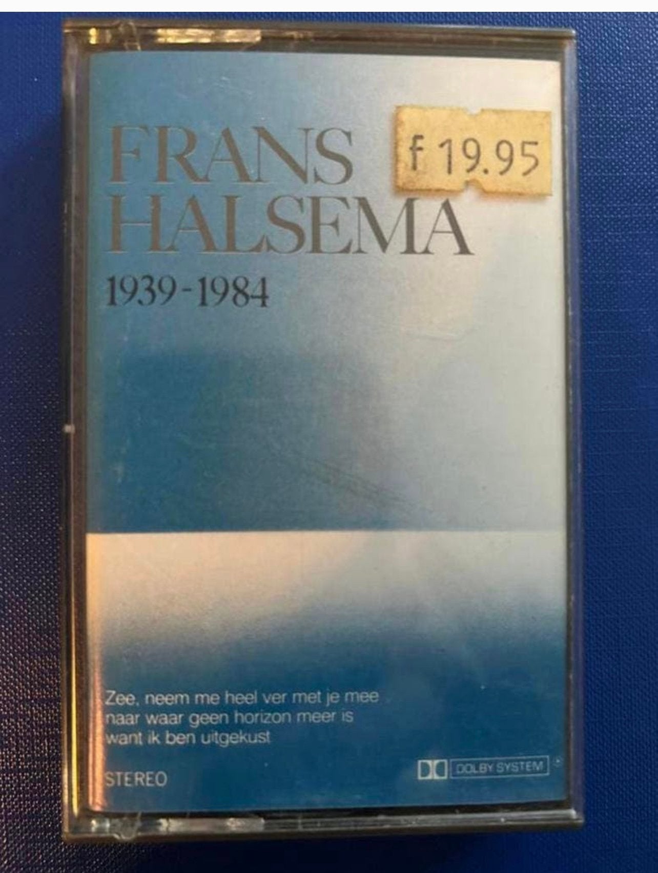 Frans Halsema 1939/1984 Cassette, Ophalen of Verzenden, Gebruikt, 1 bandje