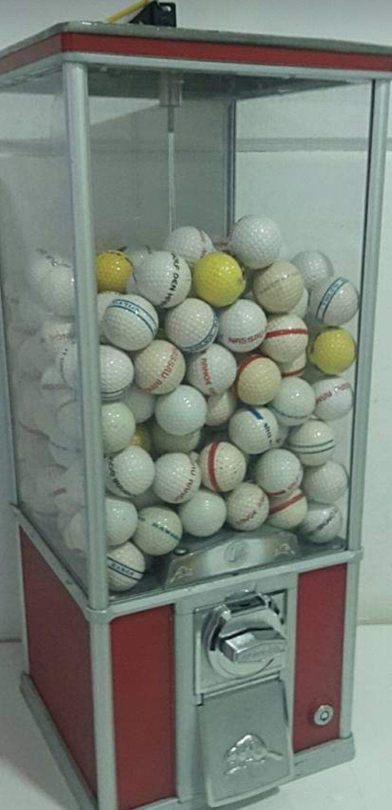 golfballen automaat, Verzamelen, Automaten | Overige, Ophalen of Verzenden, Gebruikt