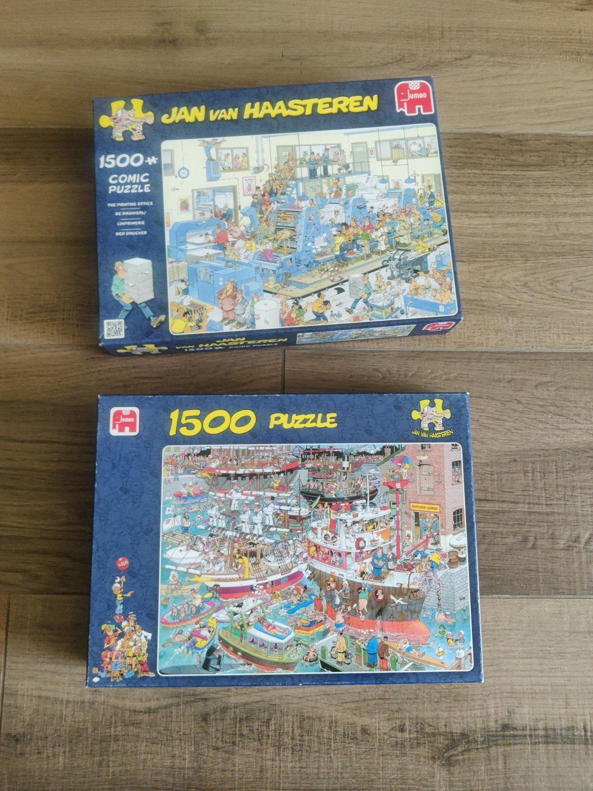 Jan van Haasteren Puzzels: Drukkerij & Schepen (1500 stukj, Ophalen, Zo goed als nieuw, Jumbo