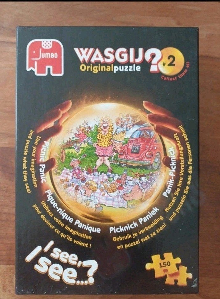 Wasgij puzzel Original #2 - Picknick Paniek (150 stukjes), Ophalen of Verzenden, Minder dan 500 stukjes, Gebruikt, Legpuzzel